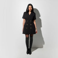Clara Black Blazer Dress