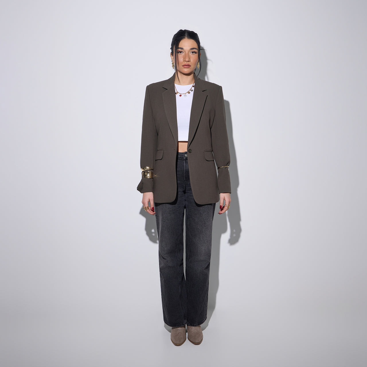 Lucia Khaki Blazer