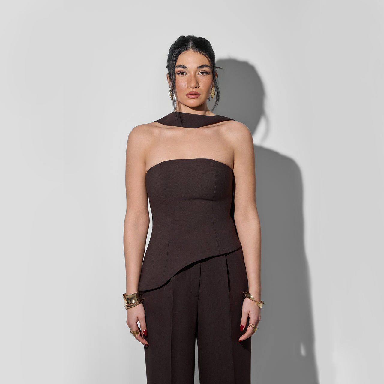 Solène Brown Top