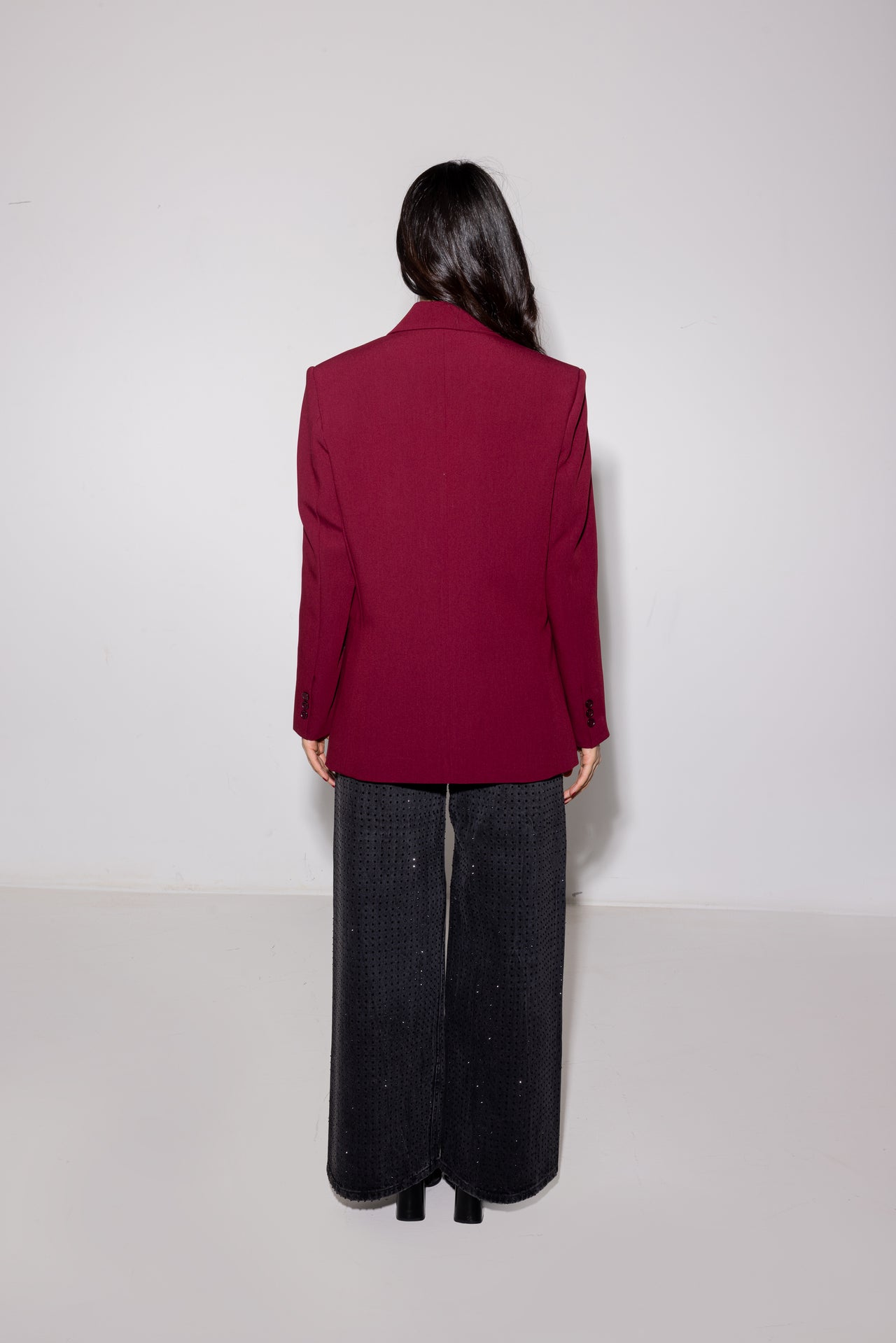 Burgundy Amelia Blazer
