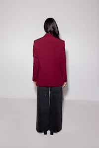 Burgundy Amelia Blazer